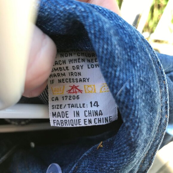 Vintage 90's Back To Basics Button Up Jean Jacket Size 14 Great Condition - Picture 6 of 9